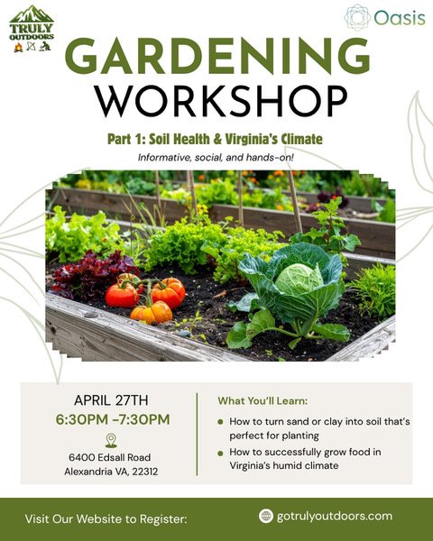 foundations of gardening workshop flyer